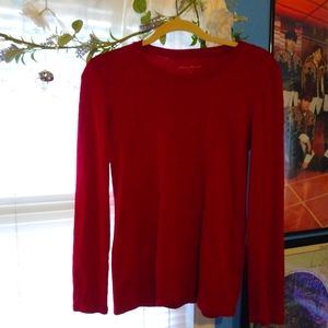 Eddie Bauer Burgundy Long Sleeve Tee